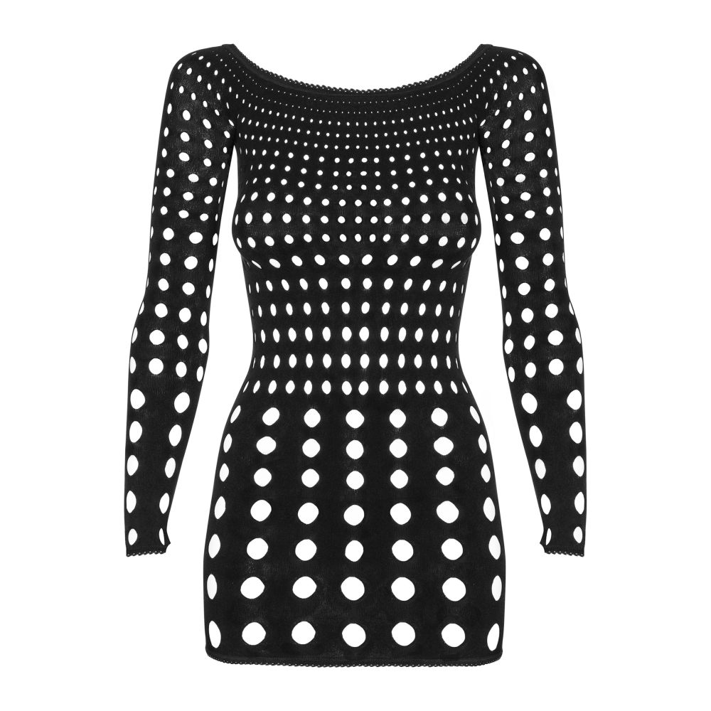 Obsessive - Rocker Minikleid - Schwarz